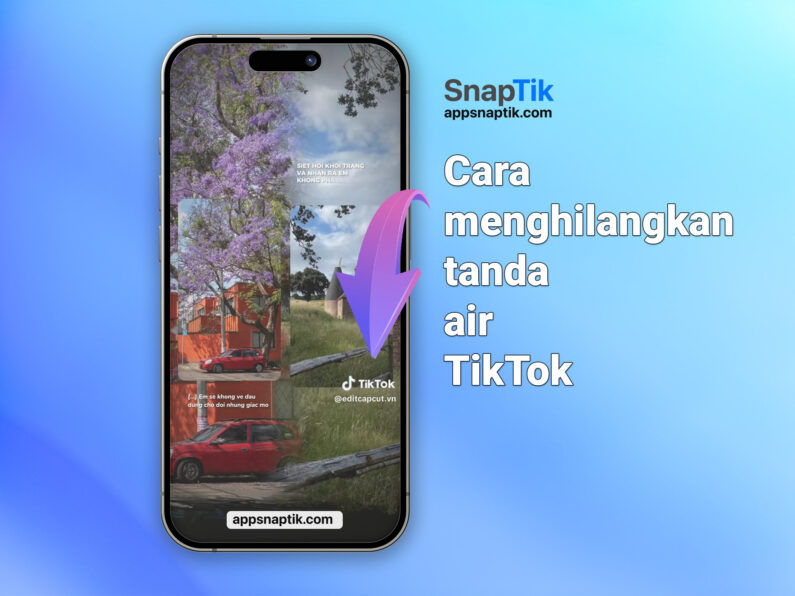 Cara menghilangkan tanda air TikTok