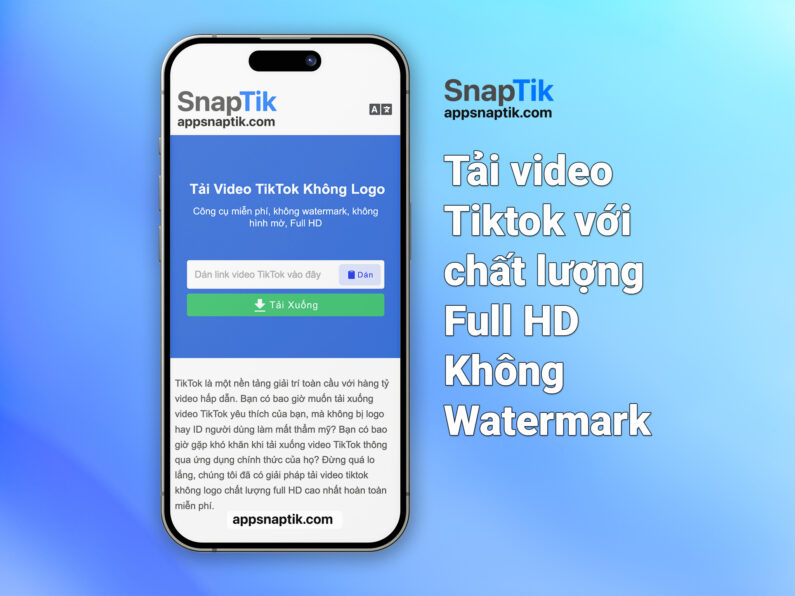 Làm cách nào để tải video TikTok không logo và User ID?