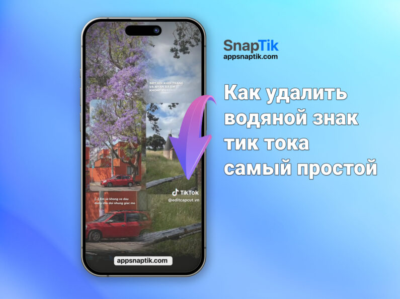 Как удалить водяной знак тик тока, самый простой
